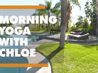 Morning yoga ends up in swell X rated movie with Chloe Amour - itsPOV