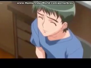 Anime teen schoolgirl sets up fun fuck in bed
