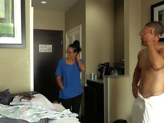 Phòng service&excl; đần độn latina người giúp việc jolla fucks khách sạn guest và launches một mess trong các room&period;