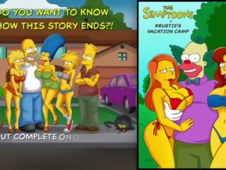 Krustie's Vacation Camp with superior chicks&excl; - The Simptoons