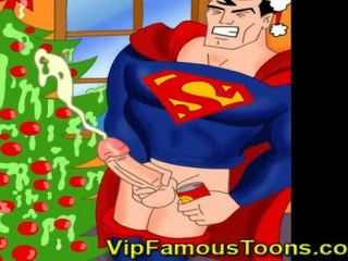 Famous cartoon heroes Christmas adult film