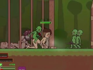 Captivity &vert; fazë 3 &vert; lakuriq femër survivor fights të saj mënyrë përmes oversexed goblins por fails dhe merr fucked i vështirë gëlltitjes liters i spermë &vert; hentai lojë gameplay p3