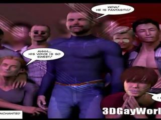 Public Orgy 3D Cartoon Comics