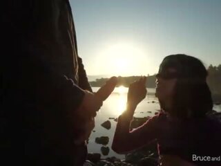 Sunrise dospělý film - veřejné fucking&comma; bj & čurat hrát pro drobounký rys