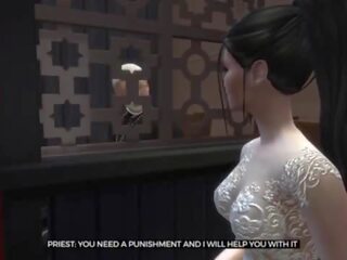 &lbrack;TRAILER&rsqb; Bride enjoying the last days before getting married&period; x rated clip with the priest before the ceremony - Naughty Betrayal