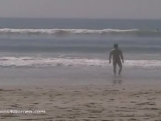 Reāls apģērbta sievete kails vīrietis brīži no socal pludmale