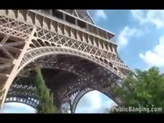 מלאני jagger - ציבורי - ציבורי xxx סרט על ידי eiffel tower ה עולם מפורסם landmark