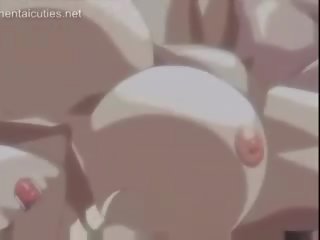 Busty anime hottie fucked hard