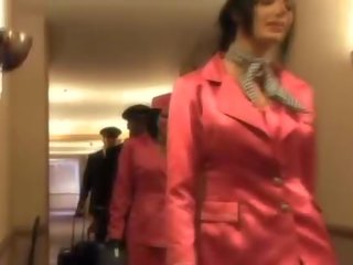 Glamuur stjuardess imemine üks paks pilots torkima