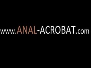 Tre anale babes akrobatë vibruese anus