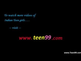 Teen99.com - indian sat tineri doamnă bussing suitor în afara