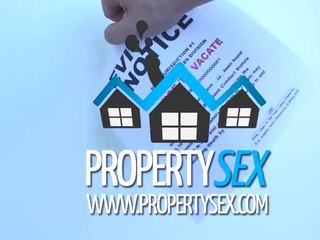 Propertysex tenant mit phenomenal titten fickt sie landlord