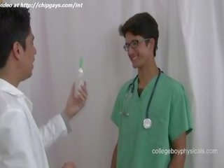 Fresh doctors examines young female