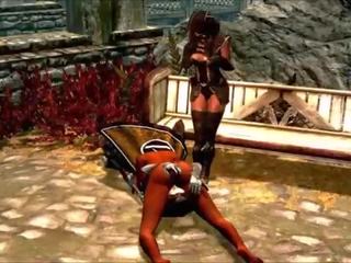 讓 玩 skyrim modded 功績 jullvia warrior 的 該 silken 皮膚 部分 24 愛心 lydiaxxx