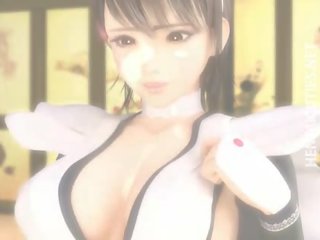 Busty 3D hentai maid squirt milk