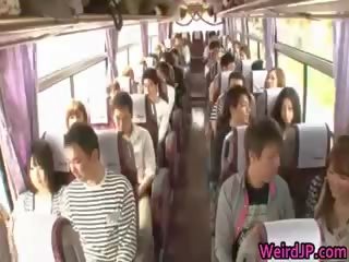 Divertido real asiática chicas son toma un autobús tour parte 1