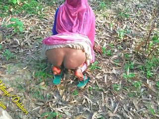 Village dehors indien desi couple cochon vidéo en jungle